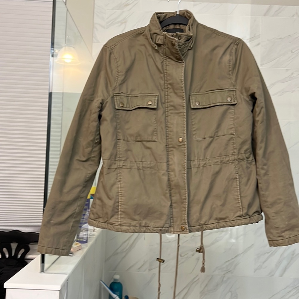Army green coat